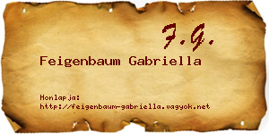 Feigenbaum Gabriella névjegykártya